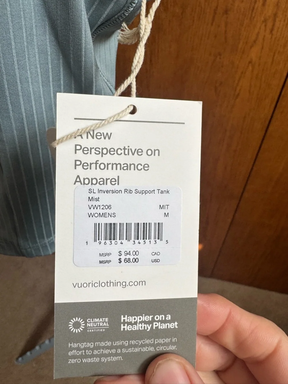 Vuori Inversion Rib Support Tank - Picture 8 of 9